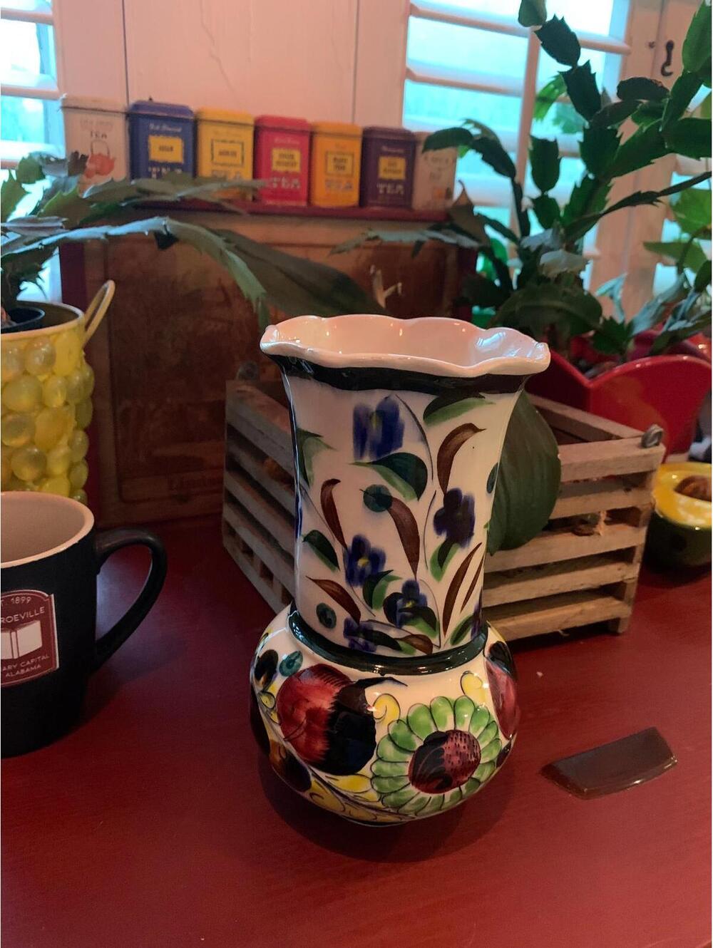 Vintage Mexican Pottery Vase
